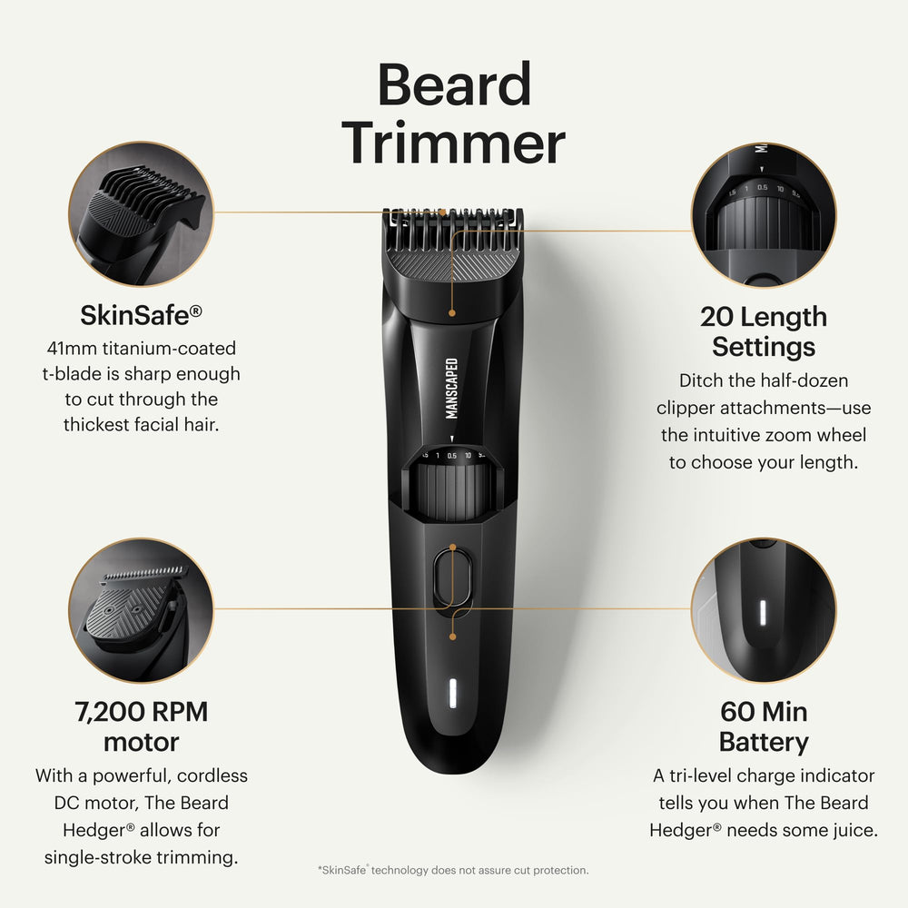 MANSCAPED Beard Hedger 41mm titanium blade for clean, sharp cuts