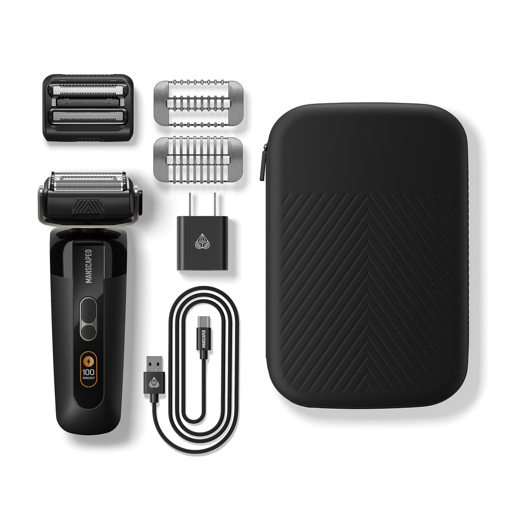 MANSCAPED The Chairman PRO is gentle on the neck with skin-safe blades.