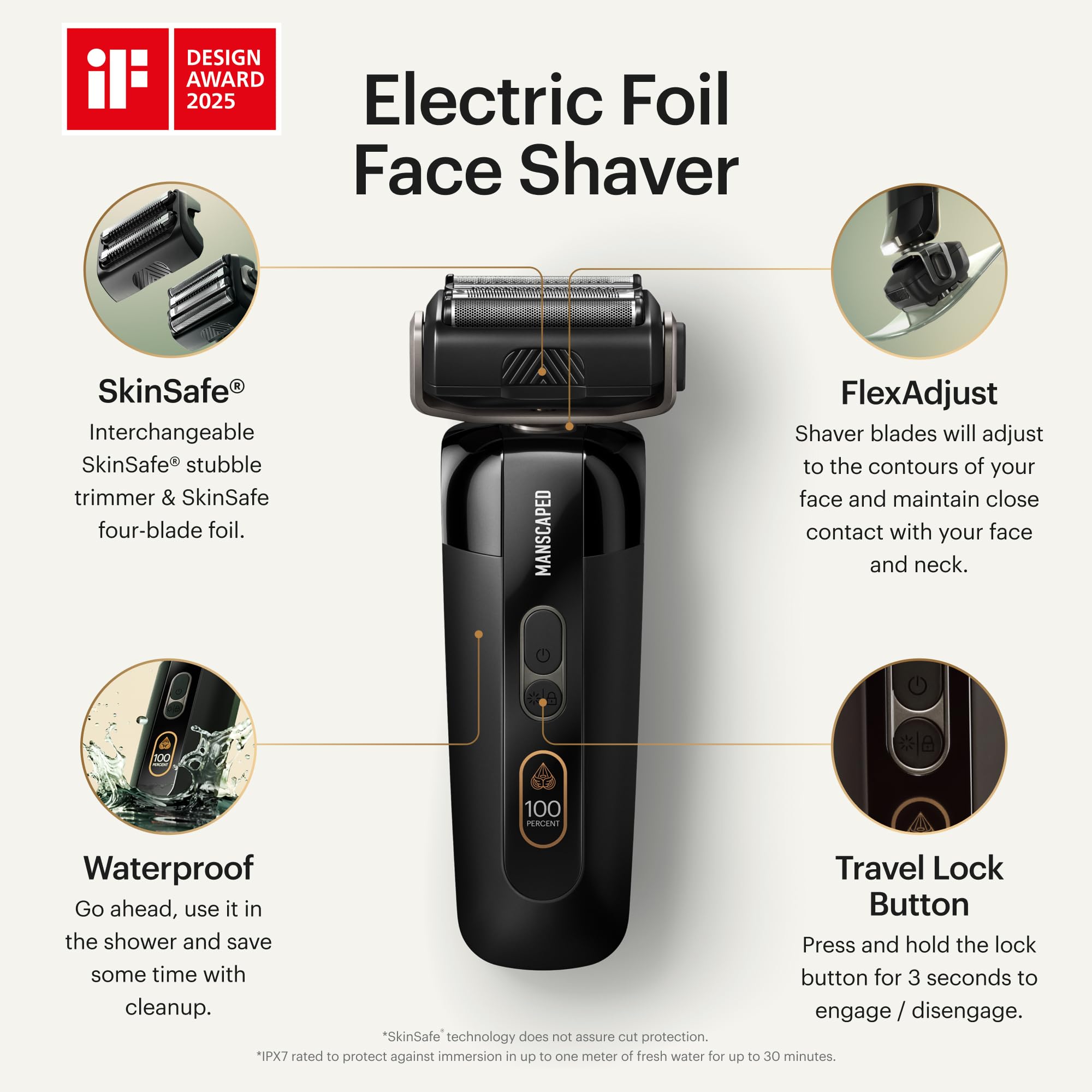MANSCAPED The Chairman PRO stubble trimmer helps shape a clean five o'clock shadow.