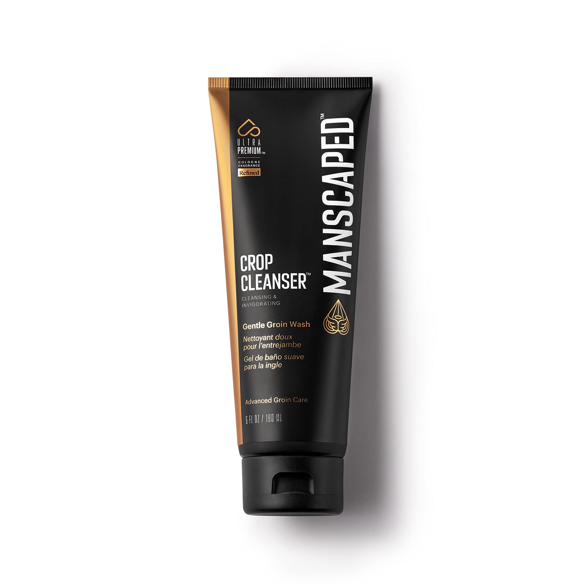 MANSCAPED Crop Cleanser bottle for below-the-waist cleansing and refreshing feel