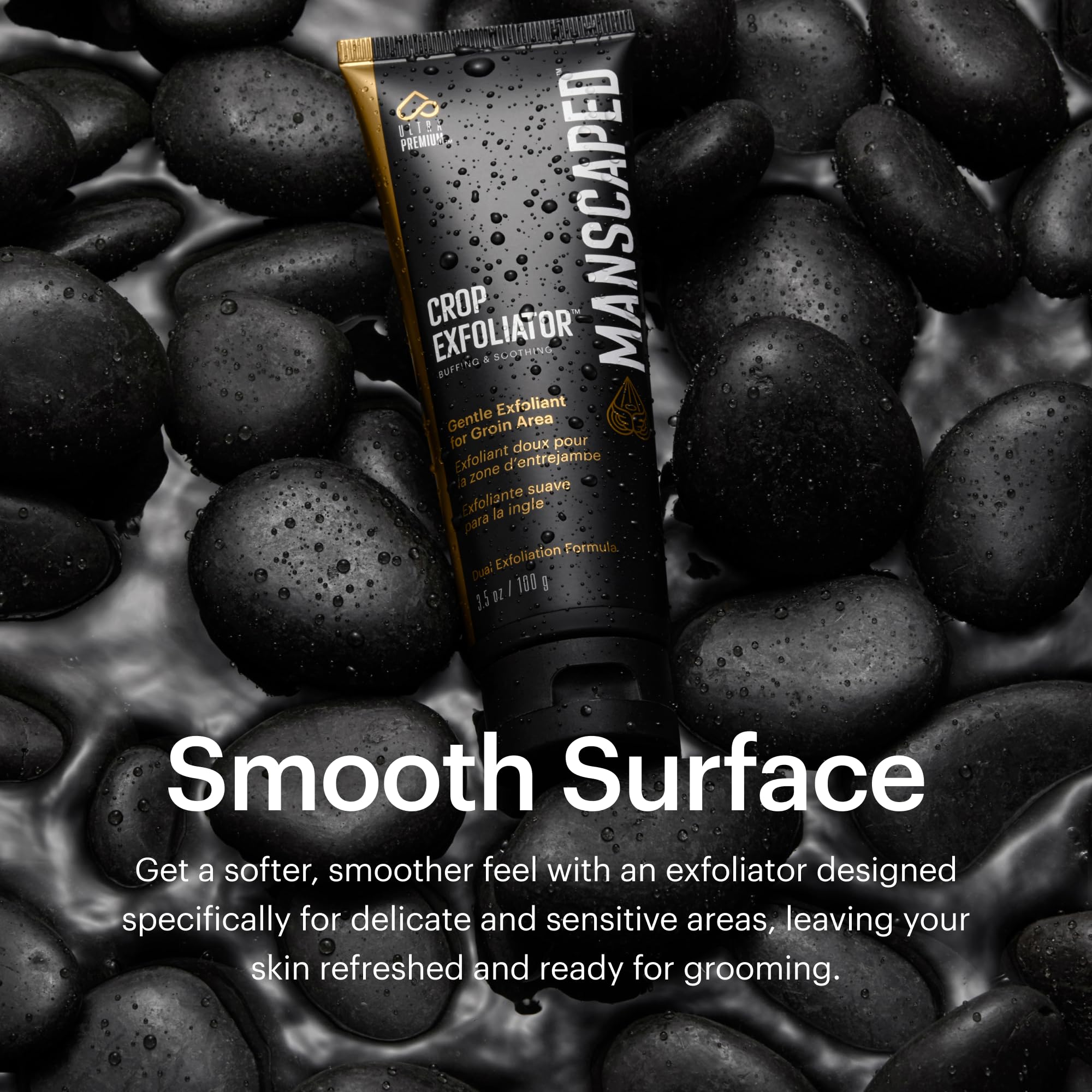 MANSCAPED Crop Exfoliator vegan cruelty-free formula for responsible grooming
