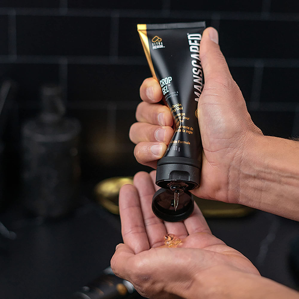 MANSCAPED Crop Gel Clear is dye-free and paraben-free for sensitive skin.