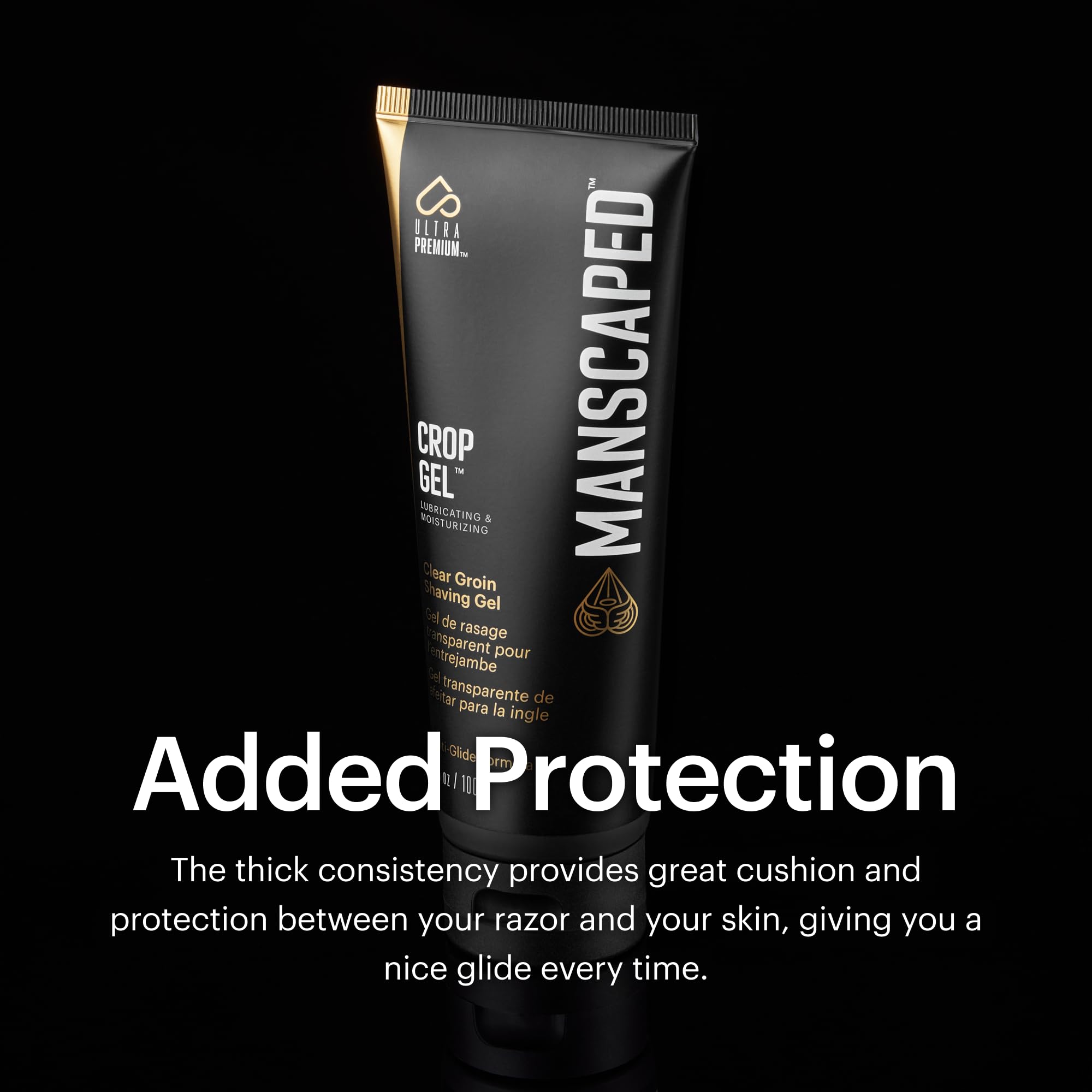 MANSCAPED Crop Gel Clear supports multiple passes without reapplication.