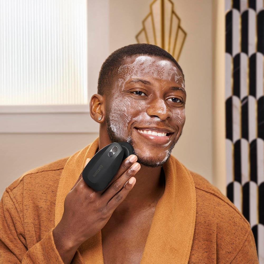 MANSCAPED The Face Buffer PRO 60-second routine for quick cleansing.