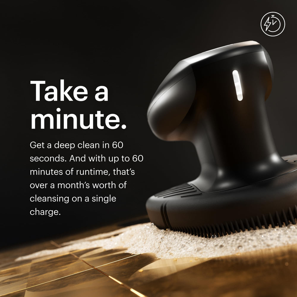 MANSCAPED The Face Buffer PRO dual silicone pads close-up for effective exfoliation.