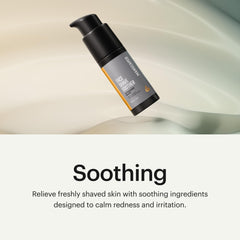 MANSCAPED Face Shave Soother menthyl lactate cooling action shown