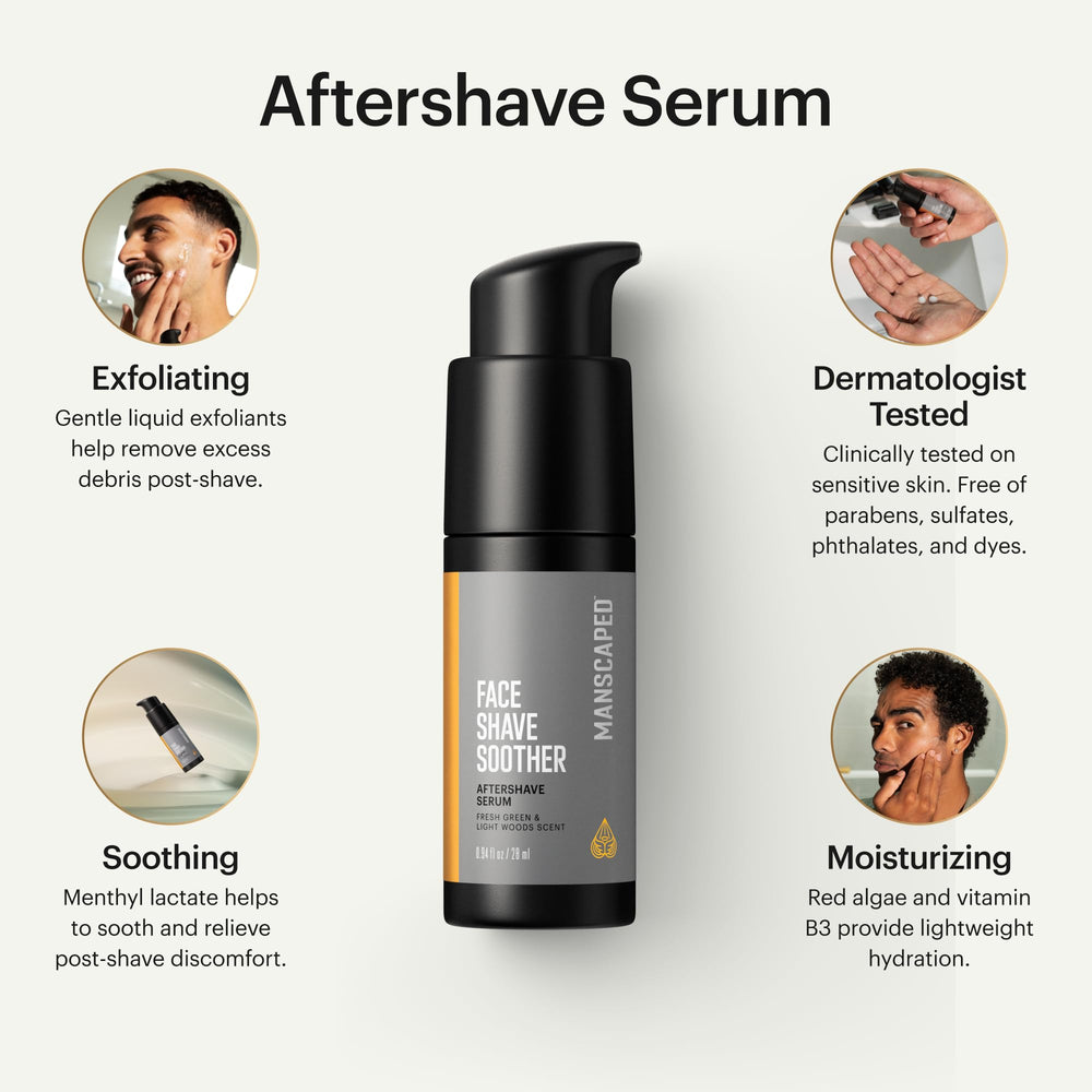 MANSCAPED Face Shave Soother red algae ingredient close-up for soothing hydration