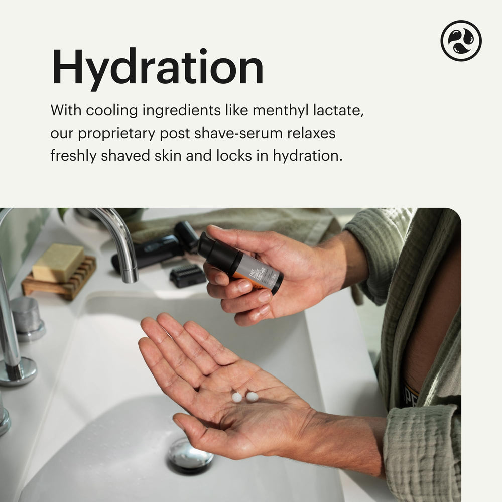 MANSCAPED Face Shave Soother vegan paraben-free label emphasizes clean care
