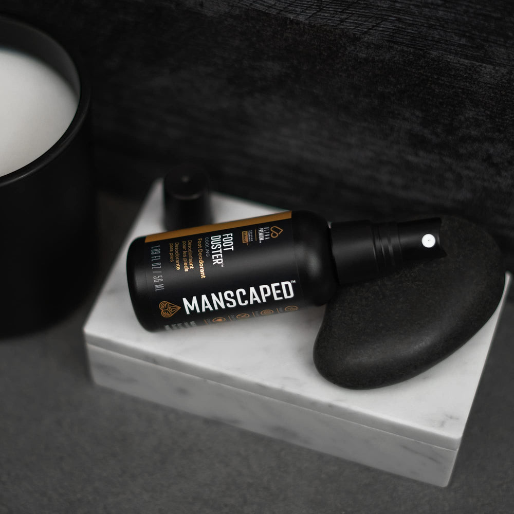 MANSCAPED Foot Duster: ingredientes naturales arbol de te y menta