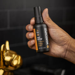 MANSCAPED Foot Duster with tea tree oil for post-exercise care.