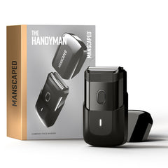 MANSCAPED Handyman compact shaver with sleek travel-ready silhouette for on‑the‑go grooming.