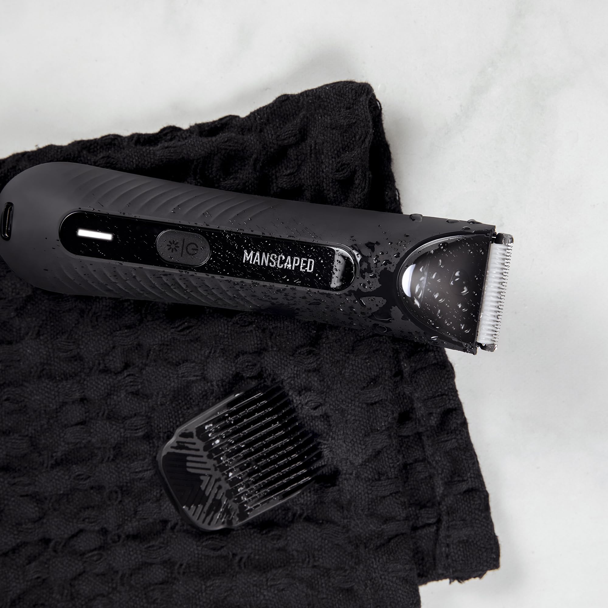 MANSCAPED Lawn Mower 3.0 Plus IPX7 waterproof for shower grooming.