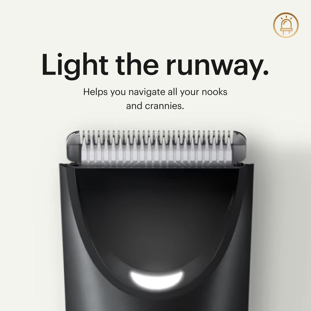 MANSCAPED Lawn Mower 3.0 Plus built-in LED light for visibility.