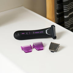 MANSCAPED Lawn Mower 5.0 Ultra 1.4mm trimmer comb demonstrates consistent length control