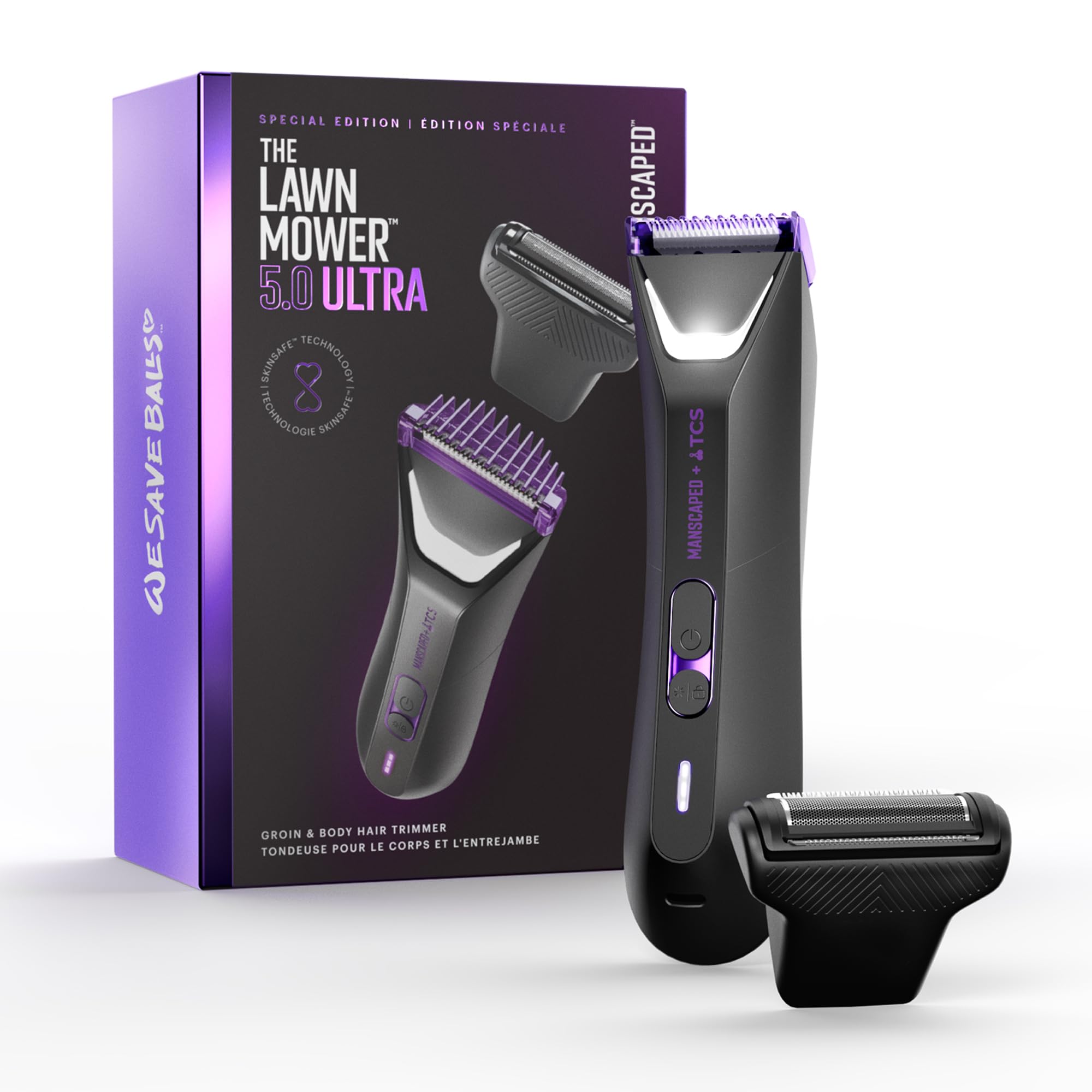 MANSCAPED Lawn Mower 5.0 Ultra dual-head trimmer for precise grooming on skin