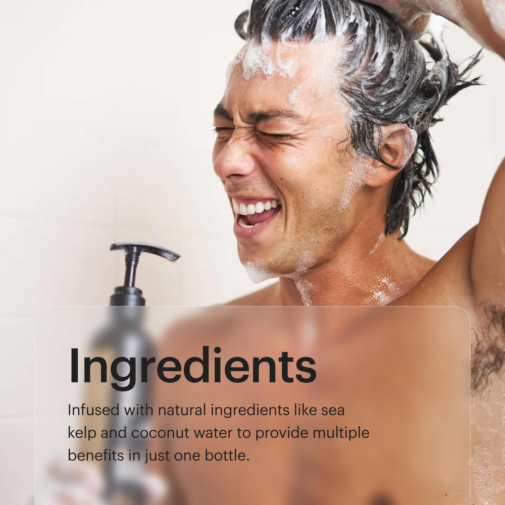 MANSCAPED mens shower time-saver scene emphasizing quick routine.