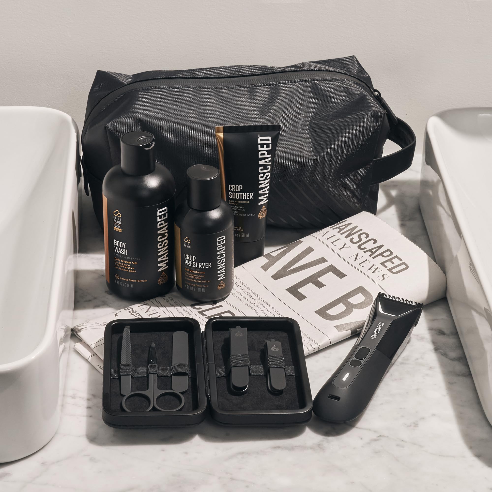 MANSCAPED Premier Package 5.0 Ultra foil blade close-up for smooth body grooming