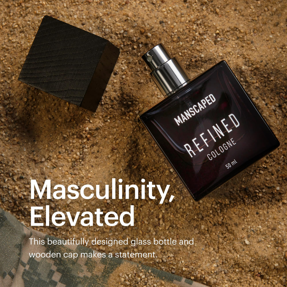 MANSCAPED Refined Cologne top notes reveal bright citrus for an inviting start