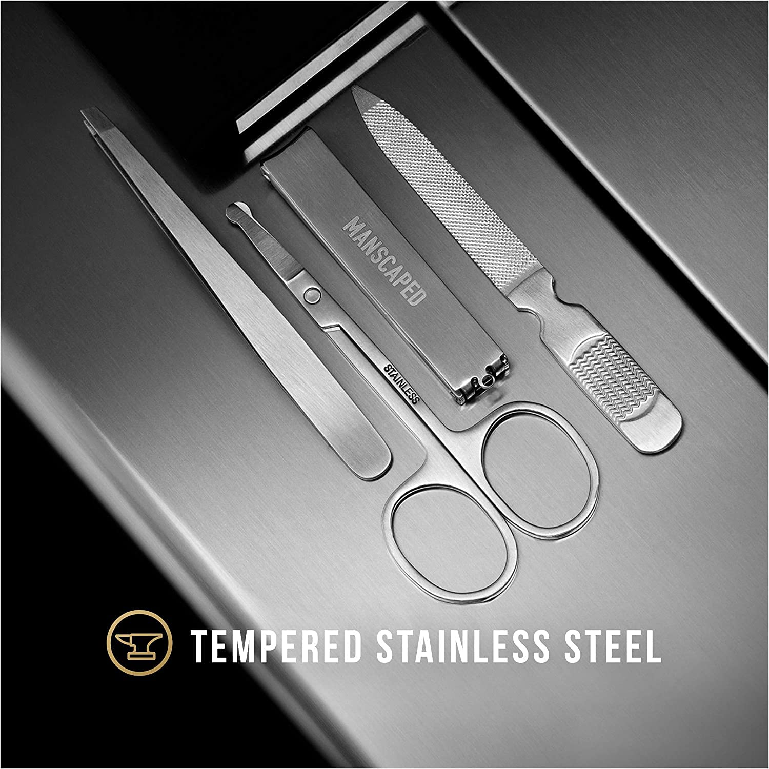 MANSCAPED Shears 2.0 slant-tipped tweezers enable precise grooming on the go.