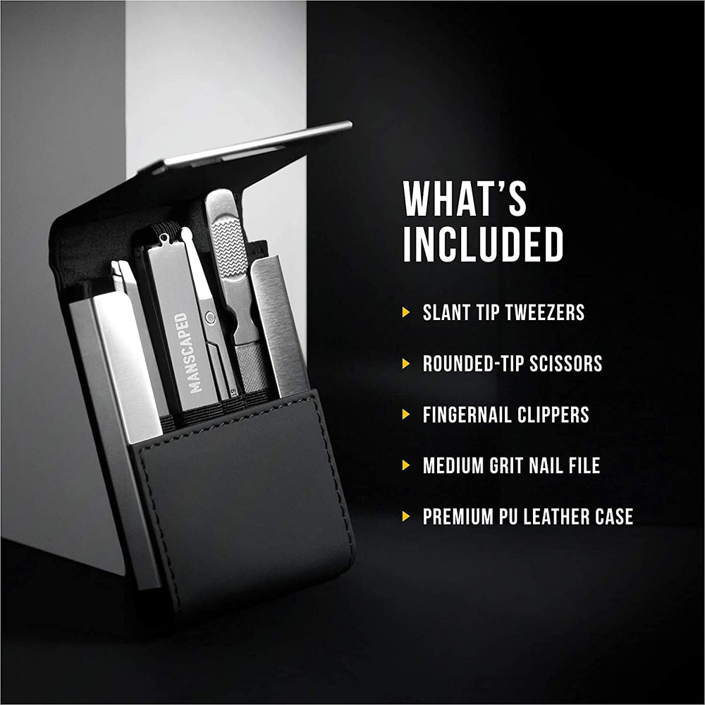 MANSCAPED Shears 2.0 travel wallet case keeps tools secure during trips.