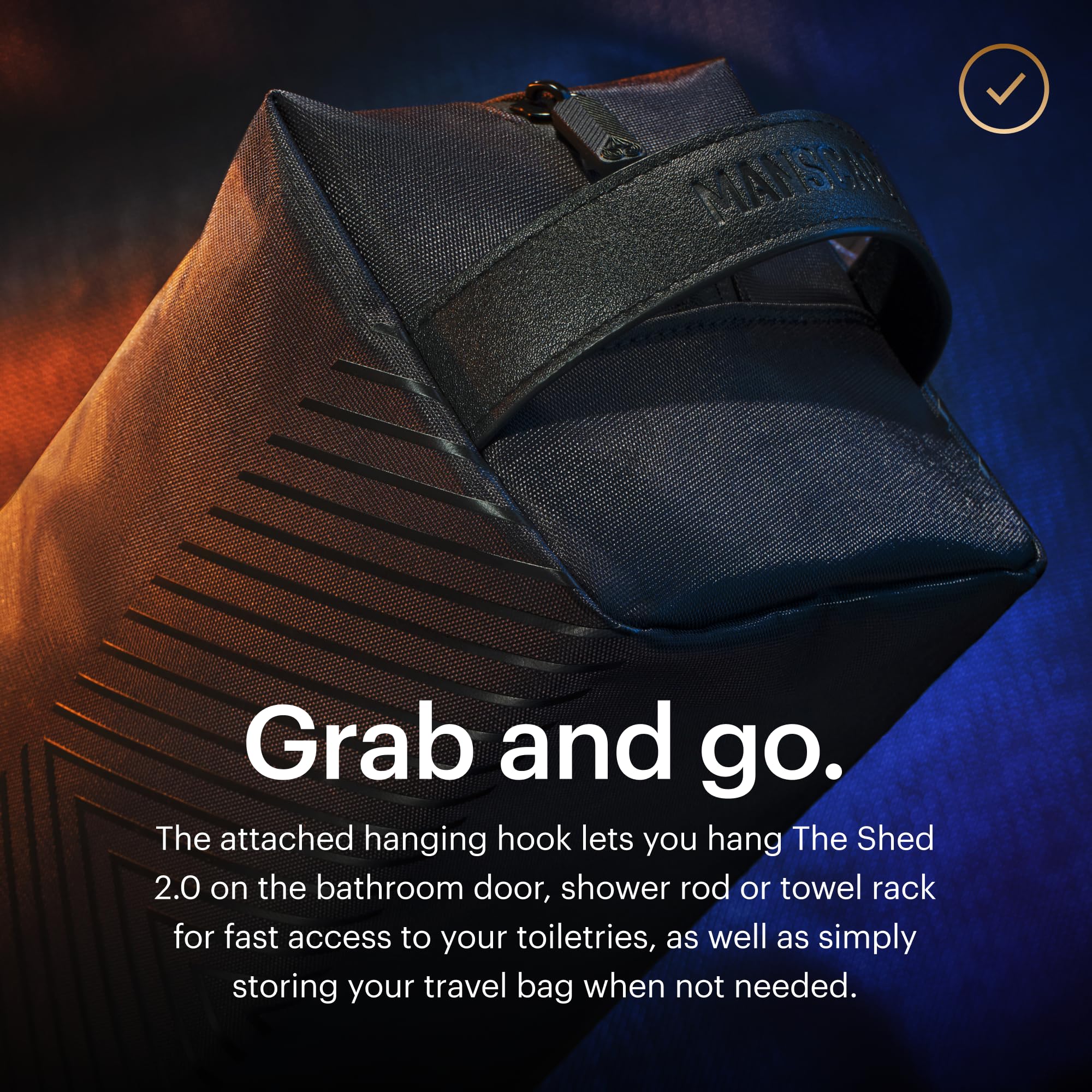 MANSCAPED The Shed 2.0 inner zip pocket stores small tools securely.