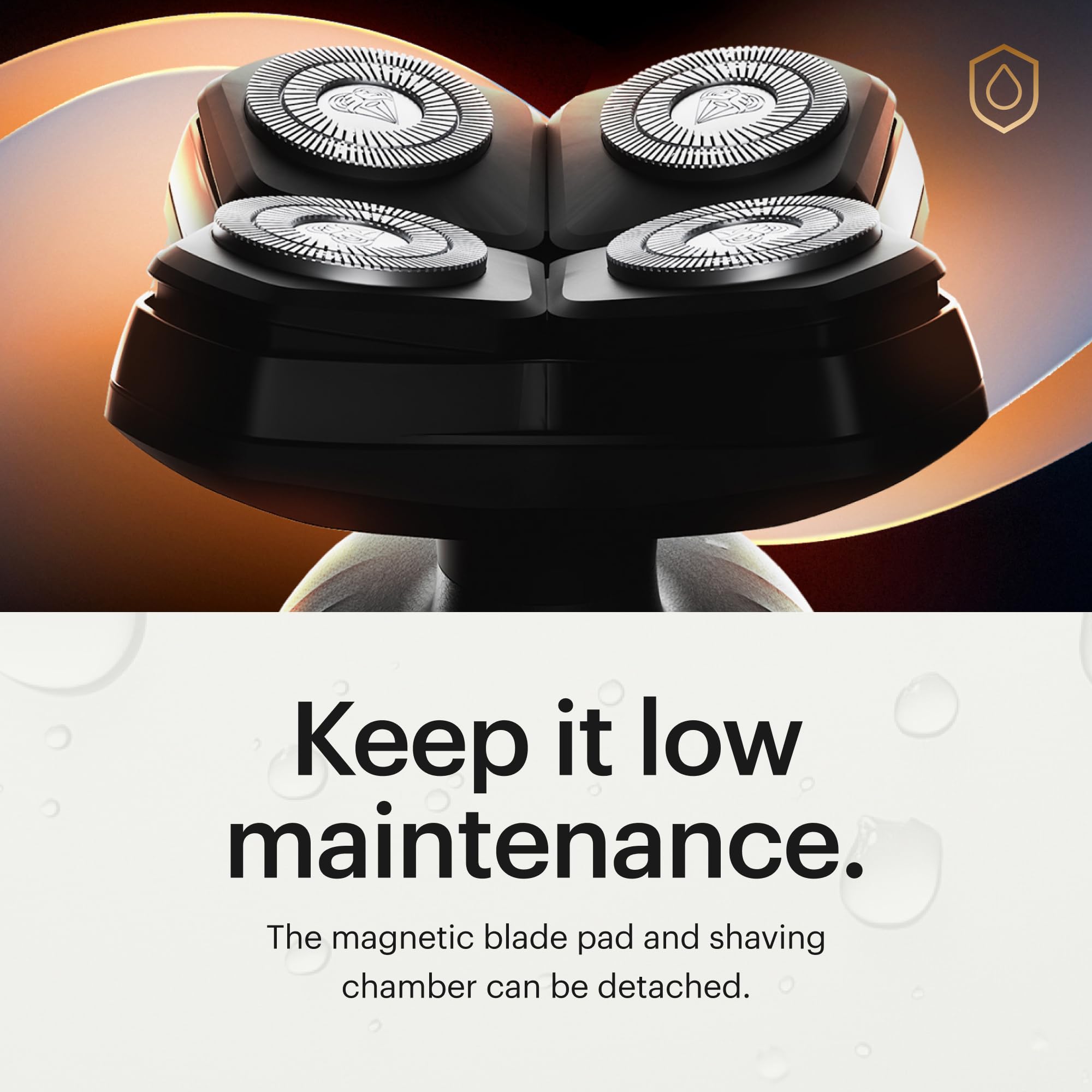 MANSCAPED The Dome Shaver Plus SkinSafe rotary blades glide over skin