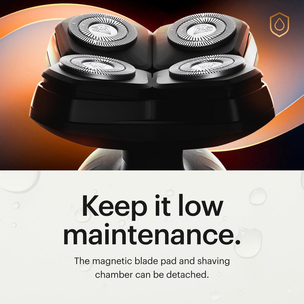 MANSCAPED The Dome Shaver Plus SkinSafe rotary blades glide over skin