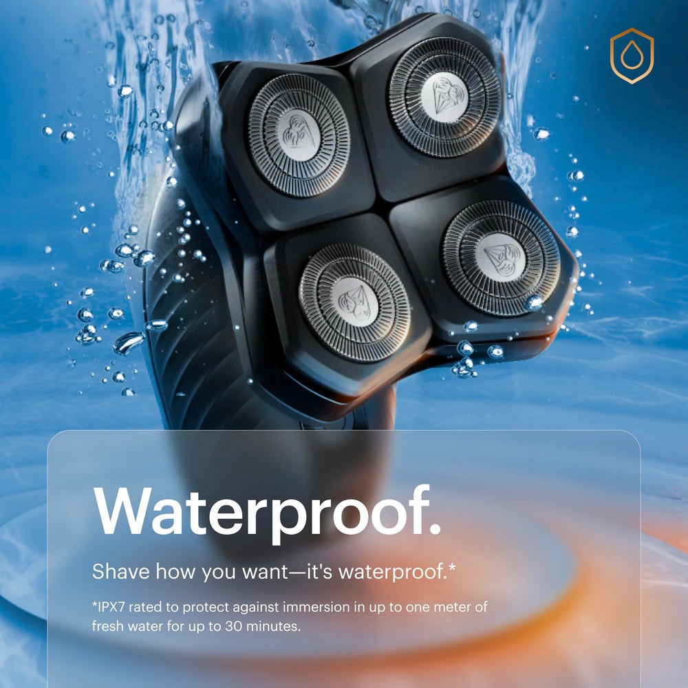 MANSCAPED The Dome Shaver Plus waterproof design supports versatile use
