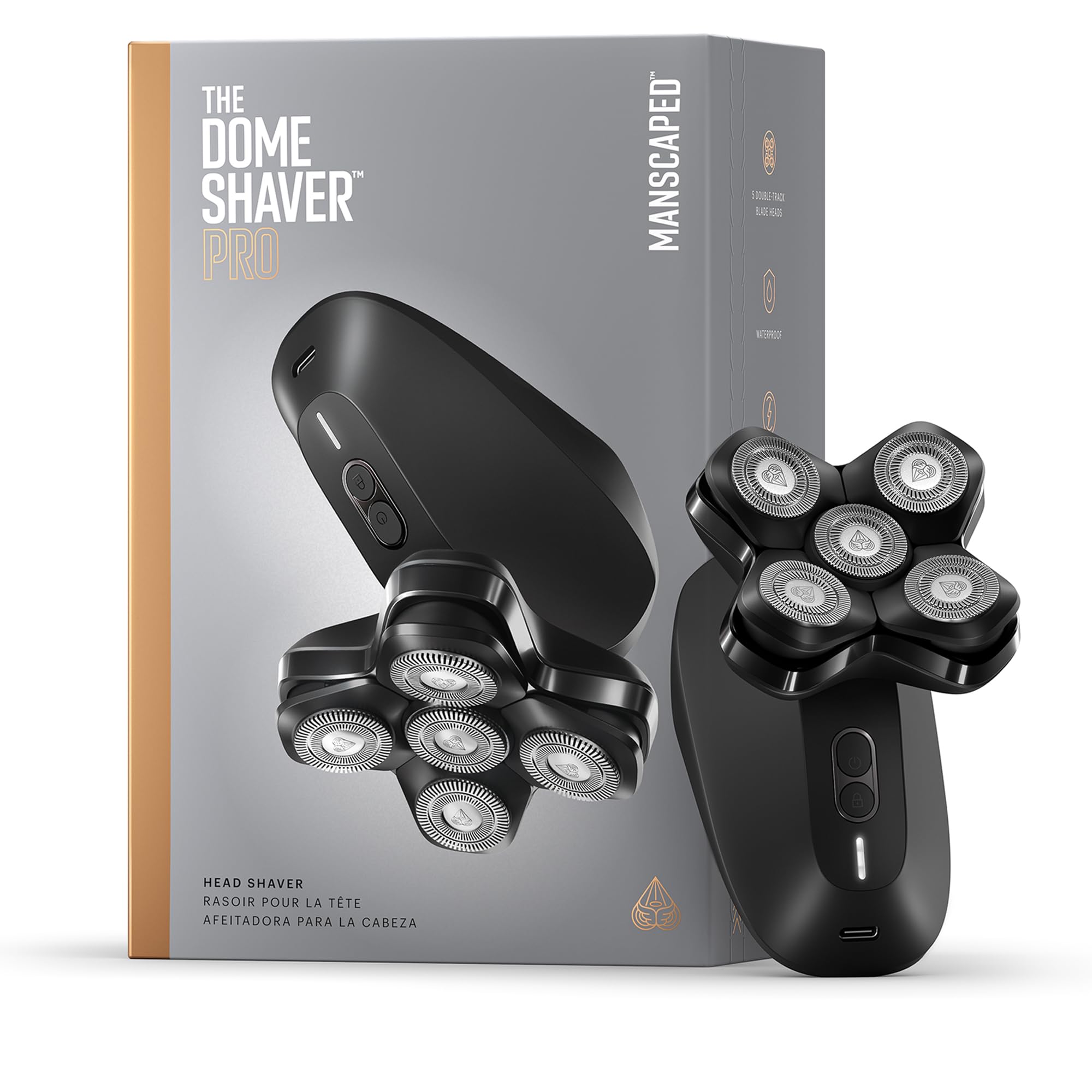 MANSCAPED The Dome Shaver Pro ergonomic handle for steady grooming