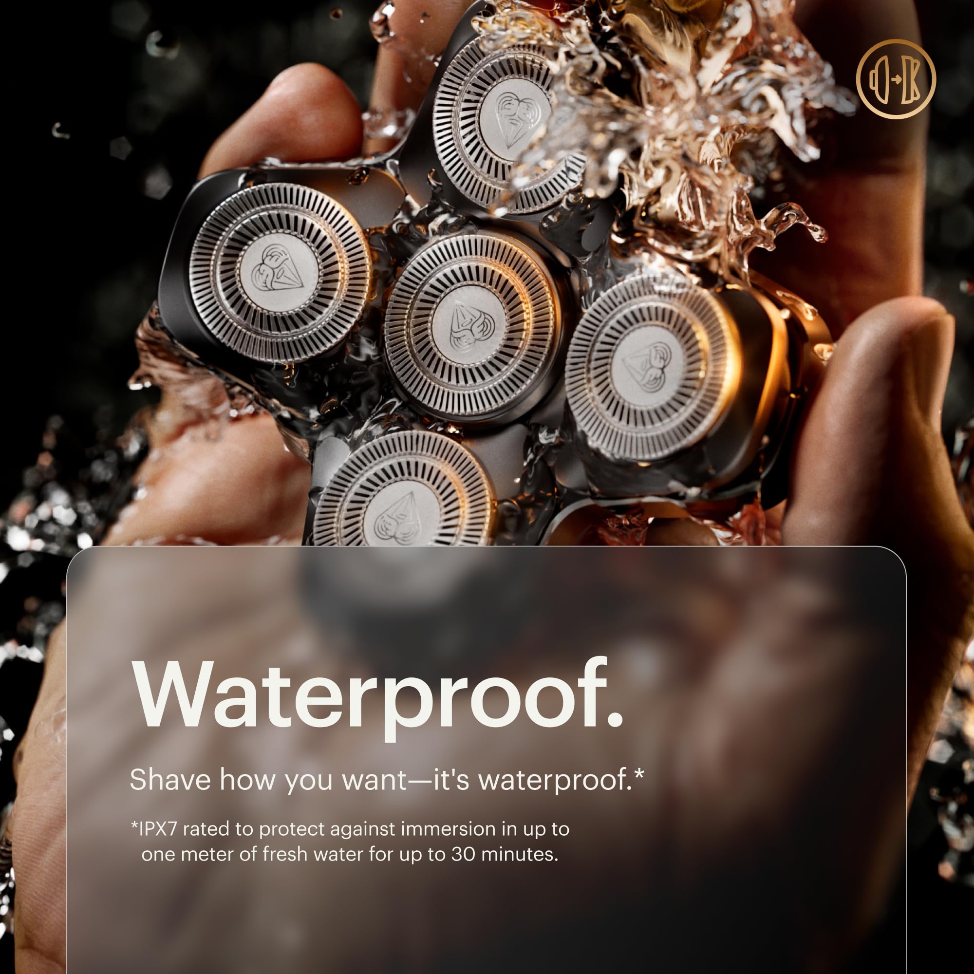 MANSCAPED The Dome Shaver Pro waterproof design suitable for wet or dry use