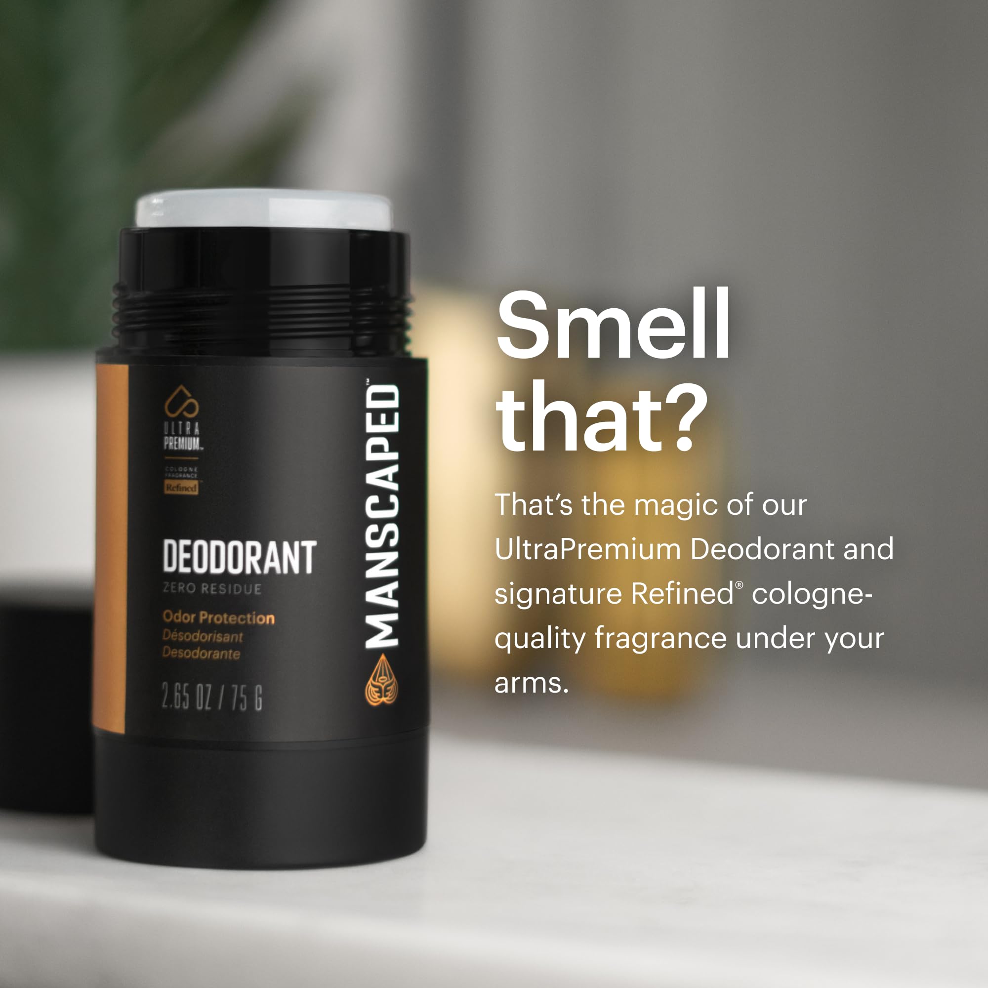 MANSCAPED UltraPremium deodorant dries quickly after application