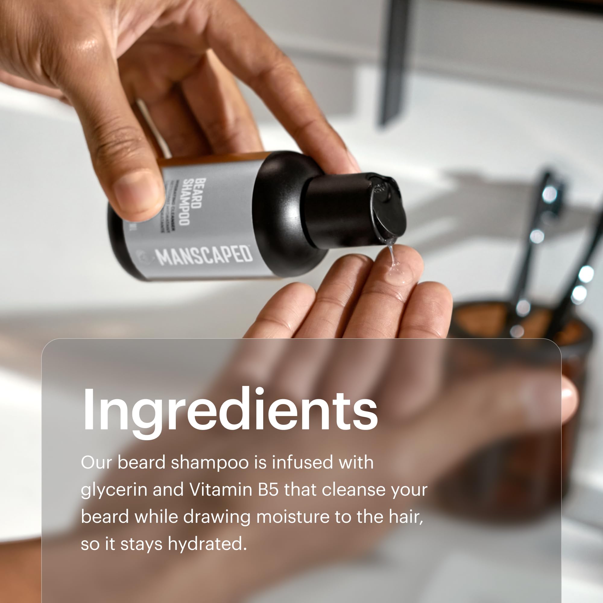 MANSCAPED dermatologist-tested seal signals skin-friendly cleansing