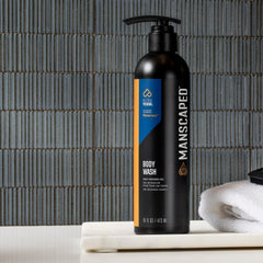 MANSCAPED Persevere bottle pump for quick, controlled shower dispenses.