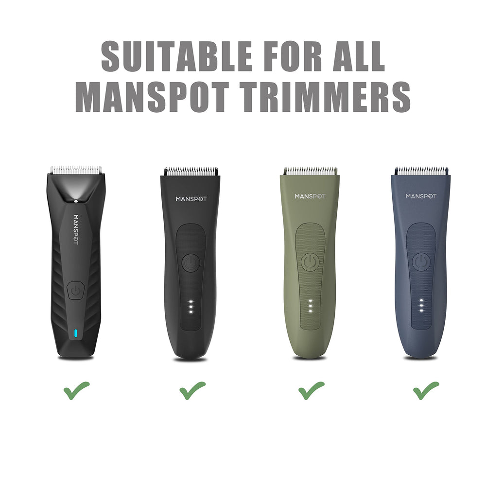 MANSPOT ceramic blade closeup highlights rust resistance and smooth trim potential
