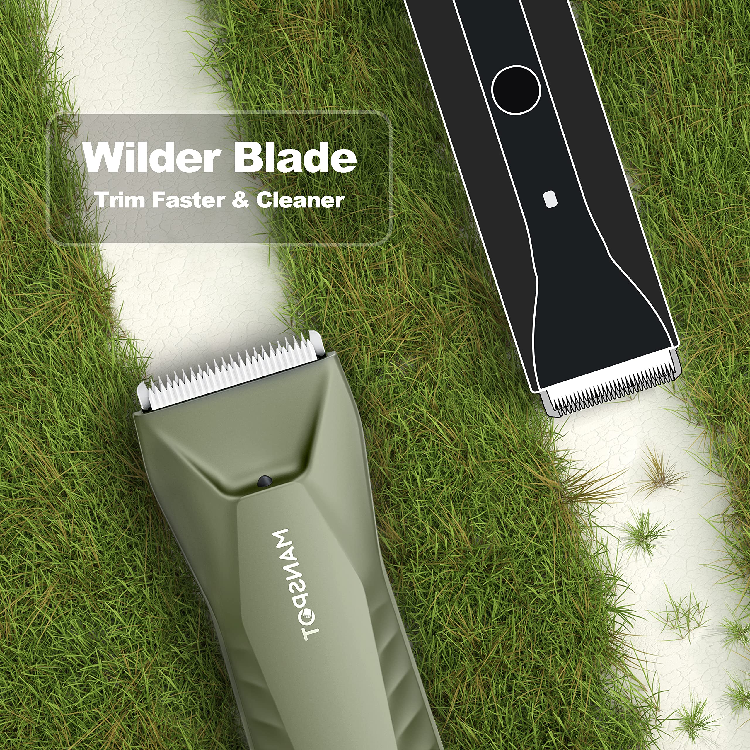 MANSPOT trimmer suitable for back chest armpits and legs