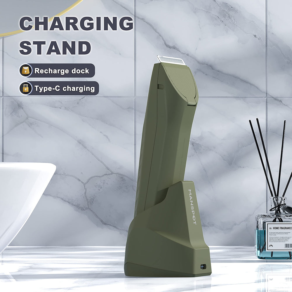MANSPOT waterproof design for safe wet or dry use in the shower