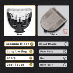 MANSPOT replacement blade compatibility snap demonstrates easy swap with MANSPOT trimmers