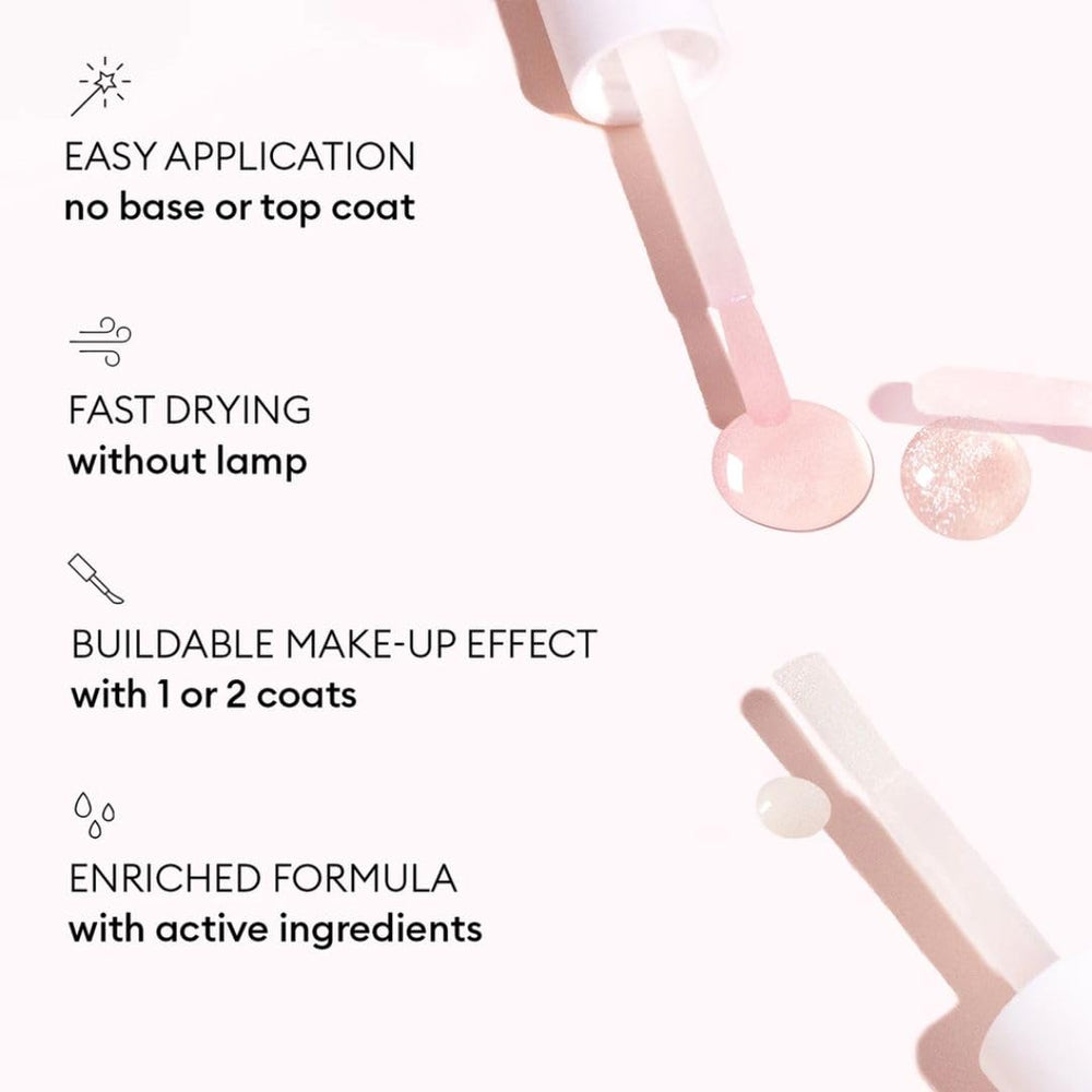 Manucurist Active Bright fast-dry action delivers quick, smooth nail finish.