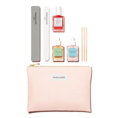 Manucurist Active Discovery Kit pink clutch showcases essential nail care for radiant nails.
