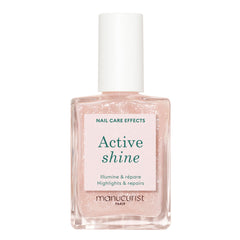 Manucurist Active Shine bottle close-up showing quick-dry nude shine