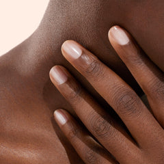 Manucurist Active Shine nude glow on nails with subtle shimmer