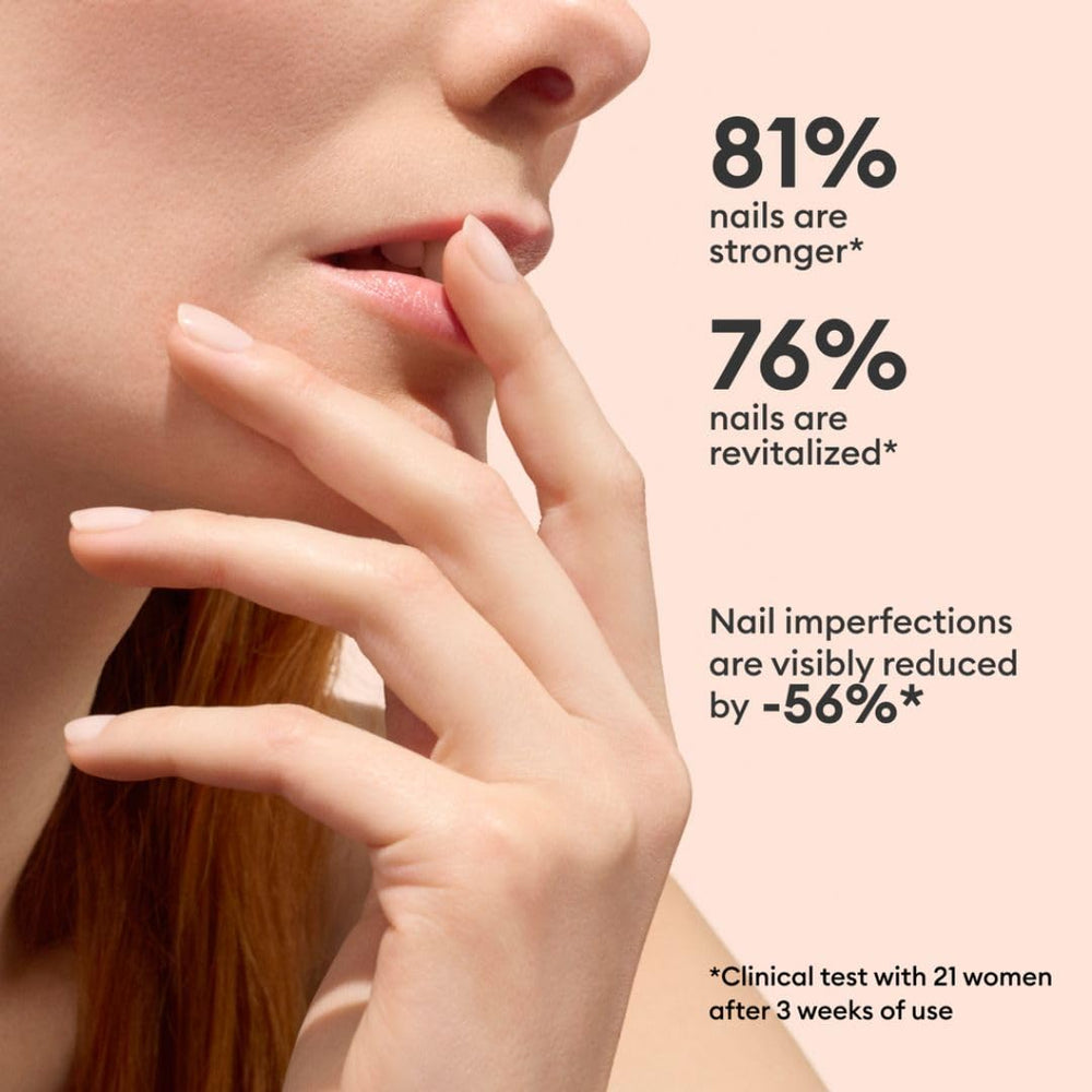 Manucurist Active Smooth brush application shows easy one-coat results.