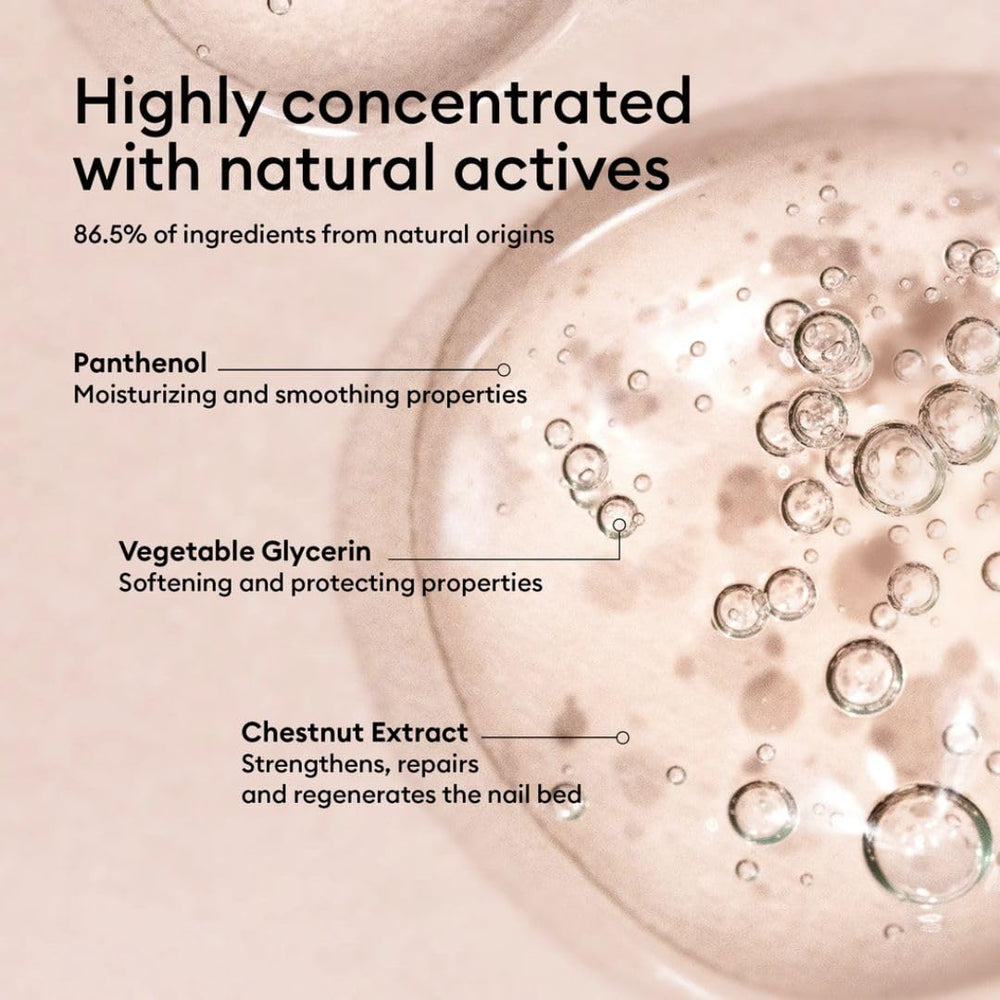 Manucurist Complete Serum bottle emphasizes French-made, plant-based formula.