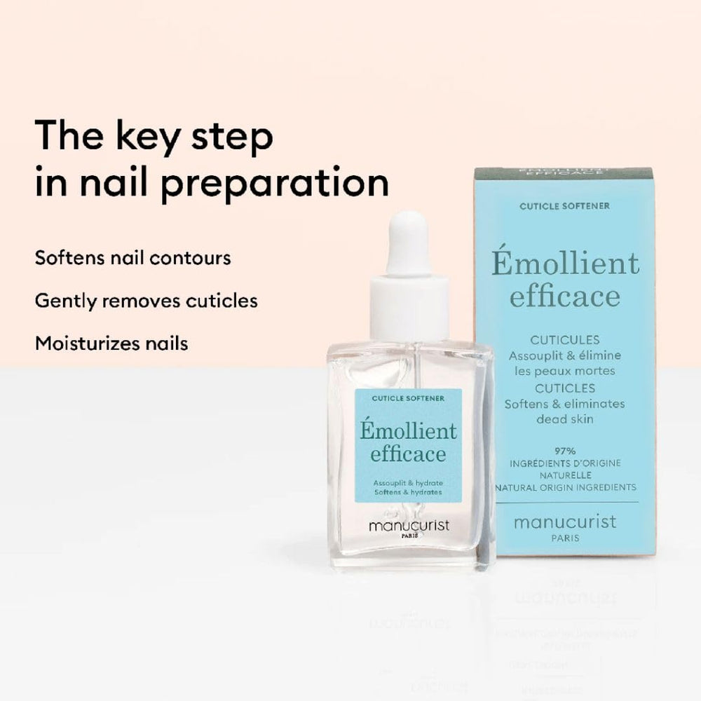 Manucurist Cuticle Remover waiting two minutes before gentle push back