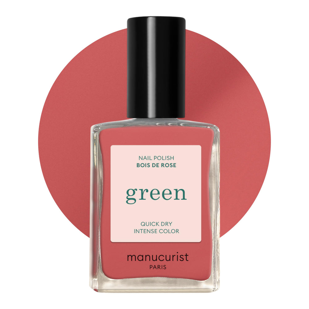 Manucurist Green Bois de Rose bottle in dusty pink for year-round color.