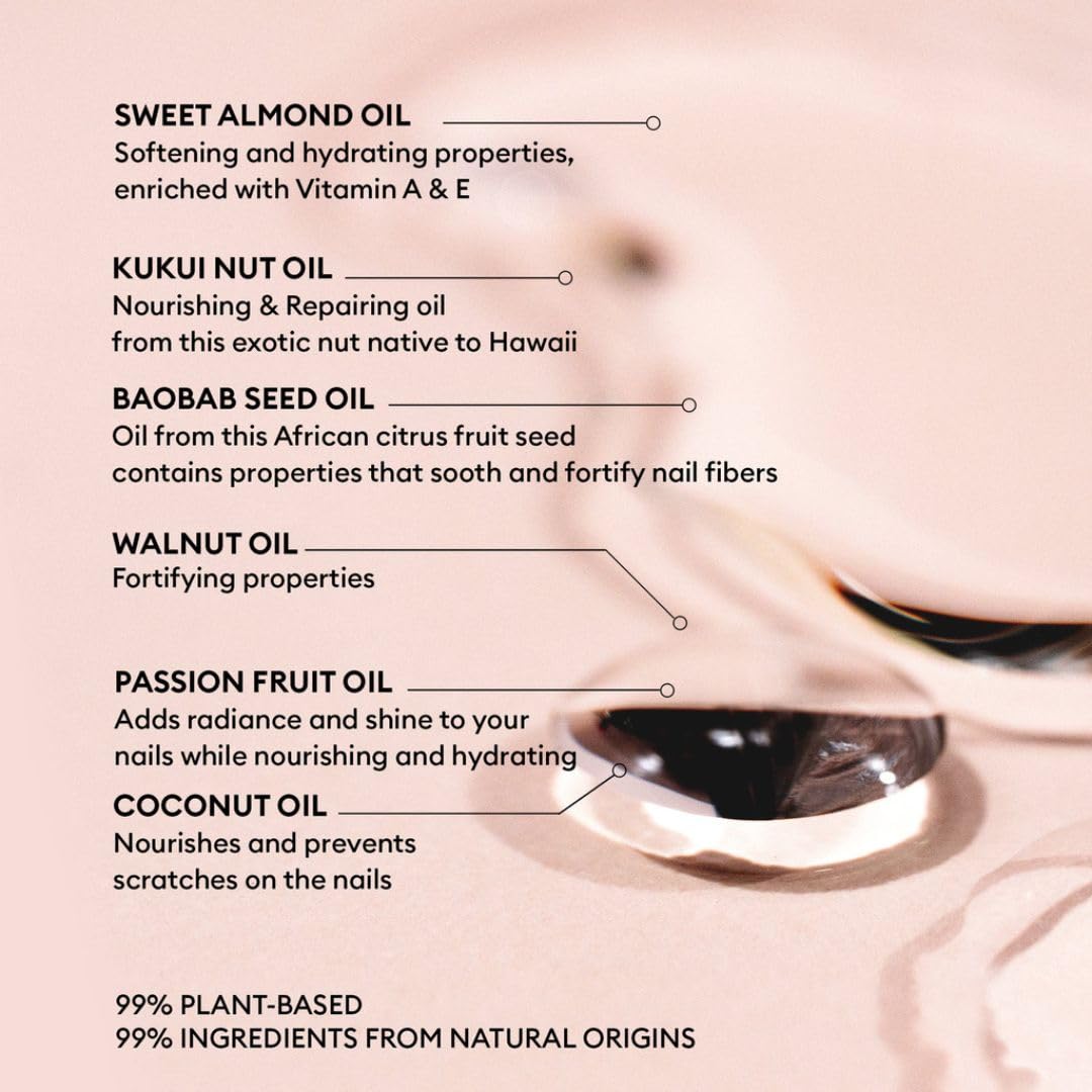 Manucurist Green Oil label notes made in France and sustainability.