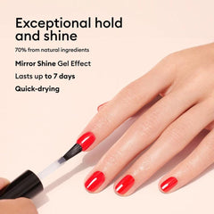 Manucurist Green Sunshine Top Coat supports up to seven days of wear with bold shine