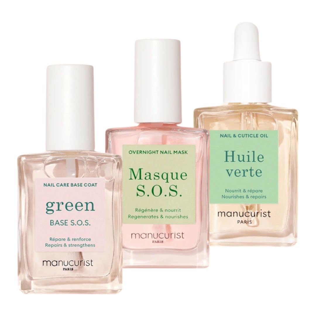 Manucurist Rescue Nail Care Kit packaging highlights a ready-to-gift, at-home nail care routine