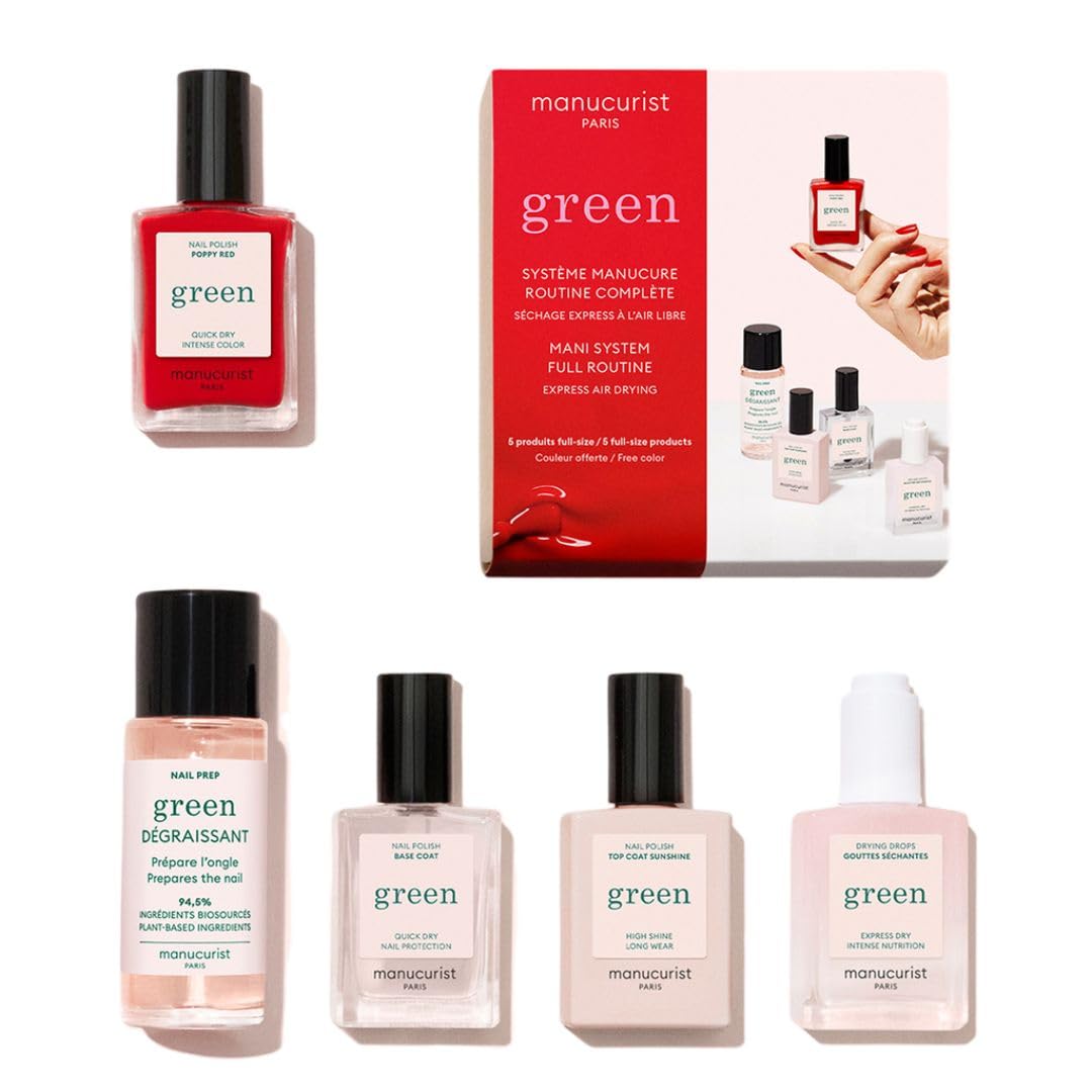 Manucurist System Green nail prep bottle for clean foundation and quick prep before color