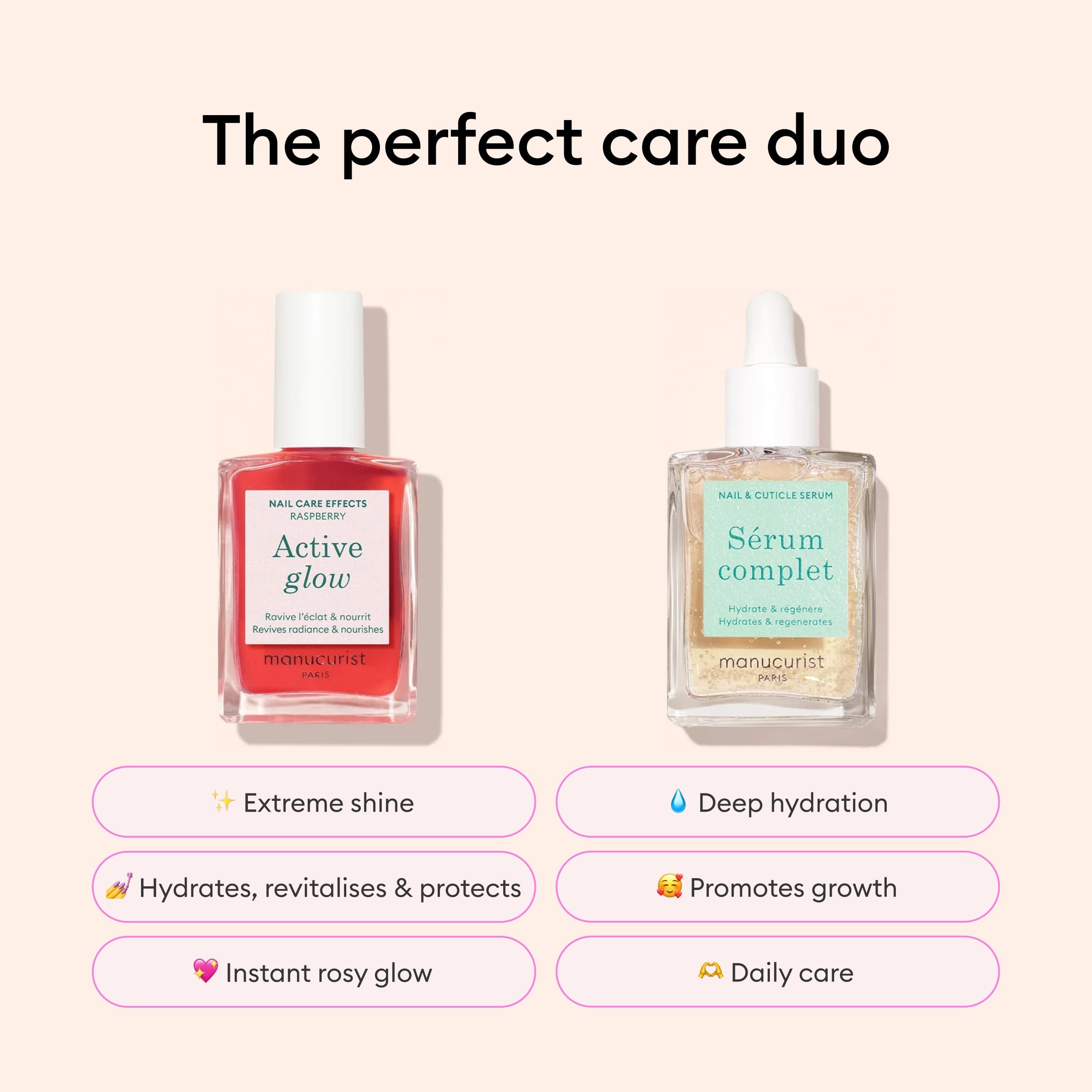 Manucurist Wood Cuticle Pushers provide gentle push-back for clean nail edges.